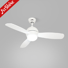 White Modern Led Ceiling Fan 40 Inches Dc Motor 3 Plywood Blades