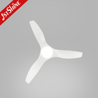 52 Inch White ABS Plastic Blades Led Ceiling Five Speeds Remote Control