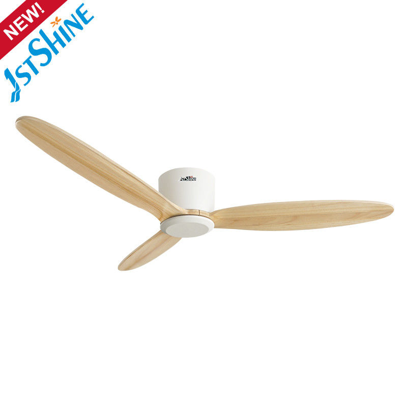 ROHS Solid Wood 52 Inch Ceiling Fan 220V With DC Motor