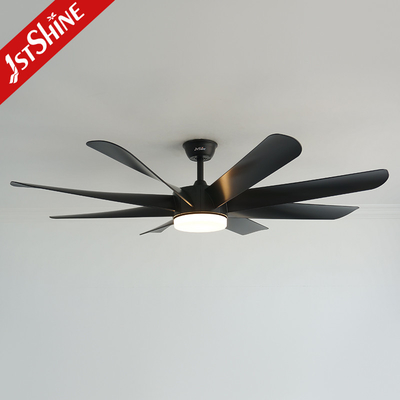 Black ABS Ceiling Fan Light With ABS Blade 110V Hight Power