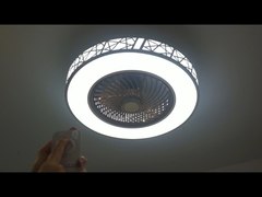 3 স্পিড 20 ইঞ্চি উইন্ড ডিফ্লেক্টর ডিমিং এলইডি সিলিং ফ্যান