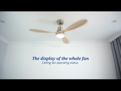 OEM স্মার্ট 110v সলিড উড সিলিং ফ্যানের রঙ পরিবর্তনকারী এসি মোটর