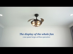 OEM 42 ইঞ্চি প্রত্যাহারযোগ্য সিলিং ফ্যান লাইট CCC CE ROHS SAA CB ETL অনুমোদিত