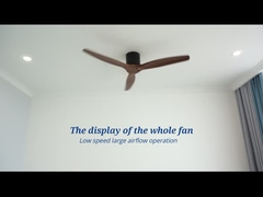 রিমোট কন্ট্রোল এসি মোটর সহ 220V 60w হোম ডেকোরেশন সিলিং ফ্যান