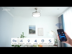 অদৃশ্য সিলিং ফ্যান উইট ডিমমেবল LED লাইট 3 পিসি ব্লেড ইনডোর বেডরুম