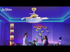 রঙ পরিবর্তন 3000K হোটেল বেডরুমের জন্য সিলিং ফ্যান হালকা