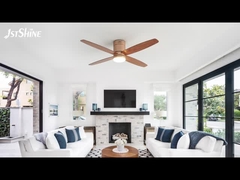 LED আলো এবং দূরবর্তী শব্দহীন ডিসি মোটর সহ শীতল সিলিং ফ্যান