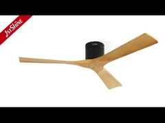 3 ব্লেড রিমোট কন্ট্রোল সহ কাঠের সিলিং ফ্যান নীরব ডিসি মোটর উচ্চ গতি