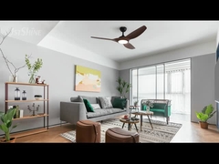 দূরবর্তী নিয়ন্ত্রণ সহ কাঠের শস্য ABS ব্লেড সিলিং ফ্যান