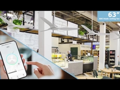 রিমোট কন্ট্রোল ডিসি মোটর সঙ্গে সাদা সিলিং ফ্যান 3 প্লাস্টিক ব্লেড