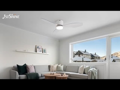 লিভিং রুমের জন্য ABS ব্লেড সহ ফ্লাশ মাউন্ট সিলিং ফ্যান ডিসি মোটর স্মার্ট কন্ট্রোল