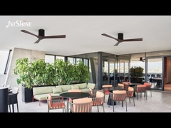 রিমোট কন্ট্রোল সহ ওয়ালন কাঠের সিলিং ফ্যান শক্তি সঞ্চয় উচ্চ গতির