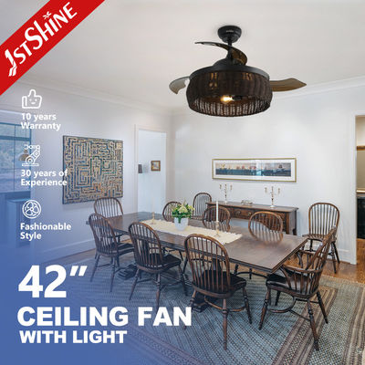 ভালো দাম রিমোট কন্ট্রোল খাঁচা আলো সিলিং ফ্যান, আলংকারিক LED সিলিং ফ্যান অনলাইন