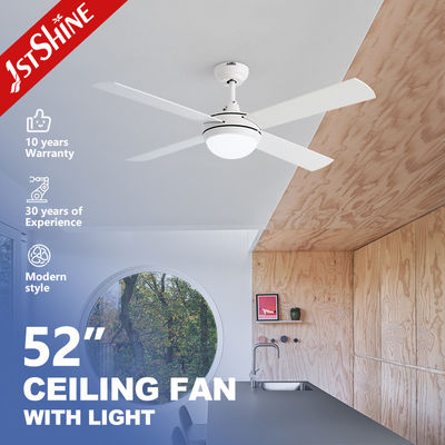 ভালো দাম Simple White Ceiling Fan With Lamp Light 3-Speed AC Motor অনলাইন